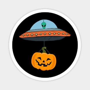 Funny halloween ufo design Magnet